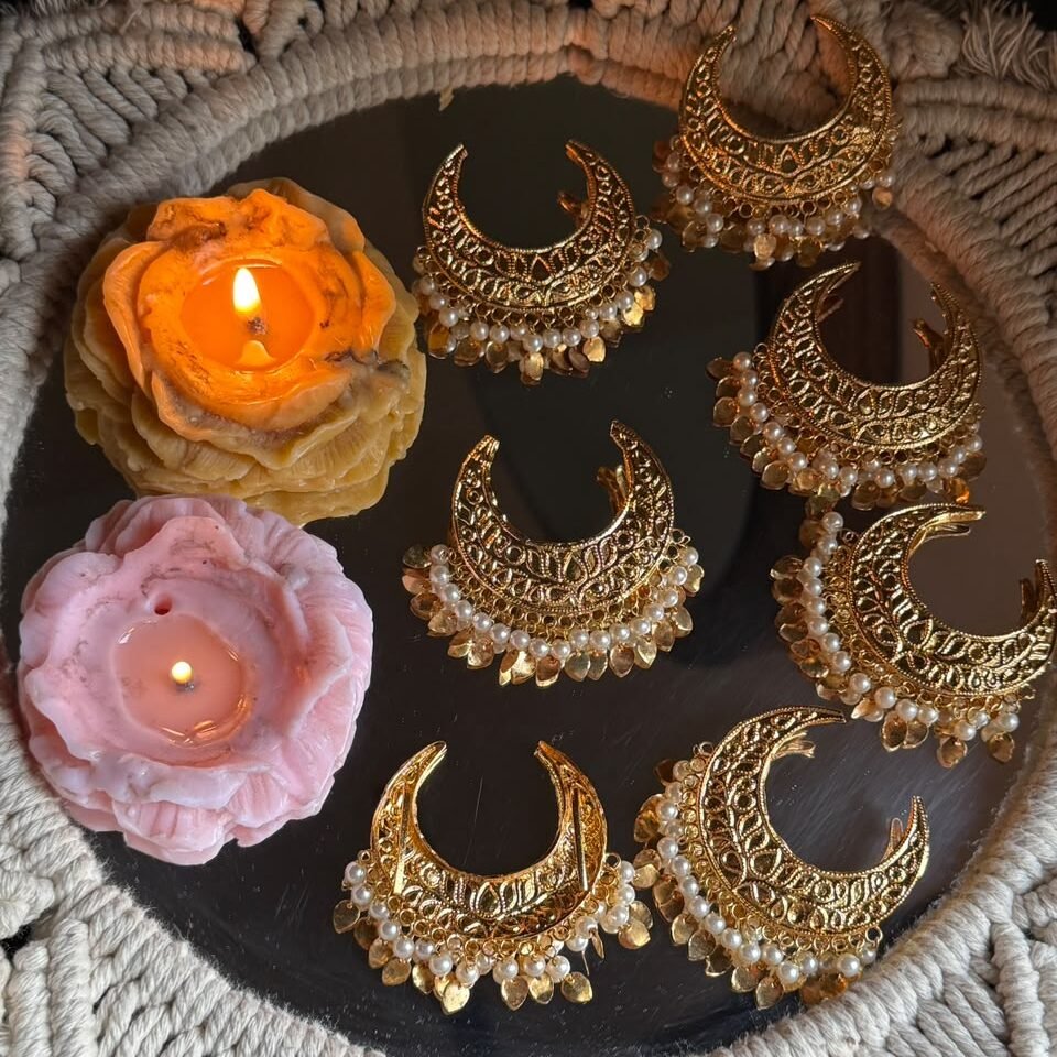 Moon Petal Clip - Pair